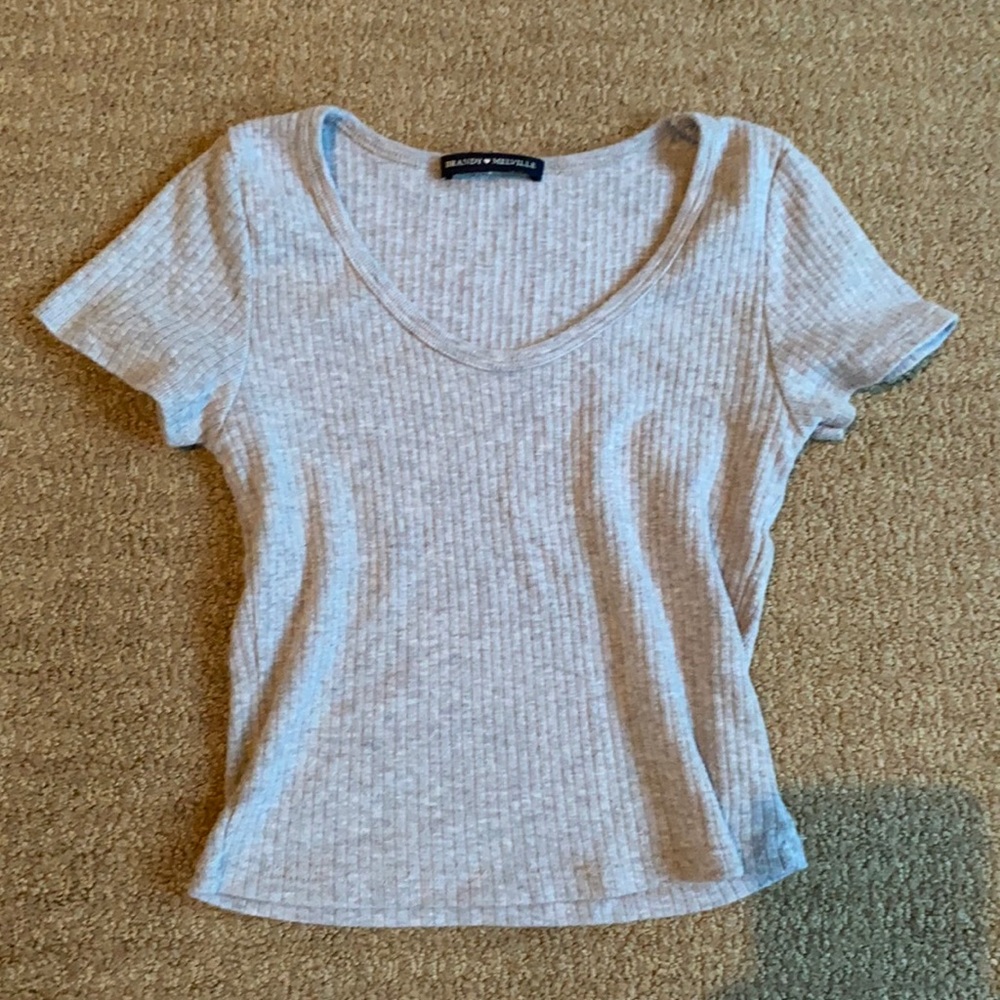 Grey top from brandy Melville